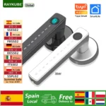 RAYKUBE M5 Tuya BLE Smart Fingerprint Door Lock Electronic Lock with Password/Key/Card/Tuya APP Unlock Free Delivery From Spain