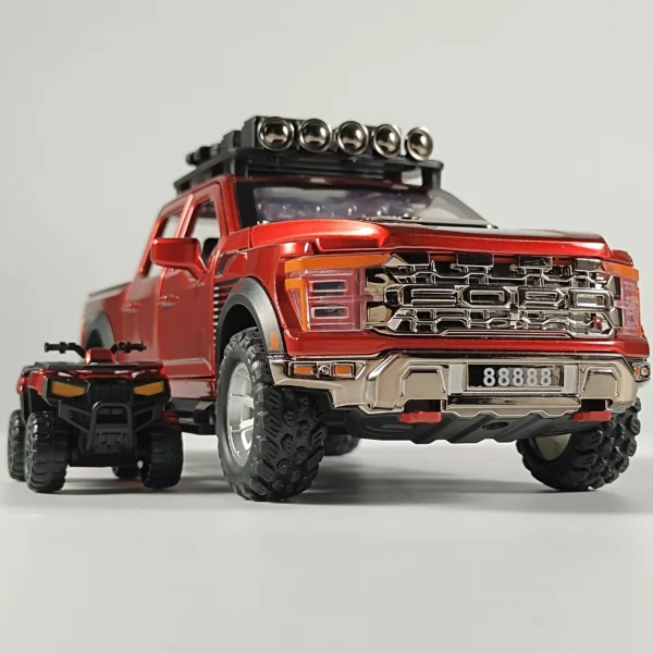 1:24 F150 Off Road Pickup Truck Diecast Model Car Metal Alloy High Simulation Collection Hobby Display Birthday Gift For Friend