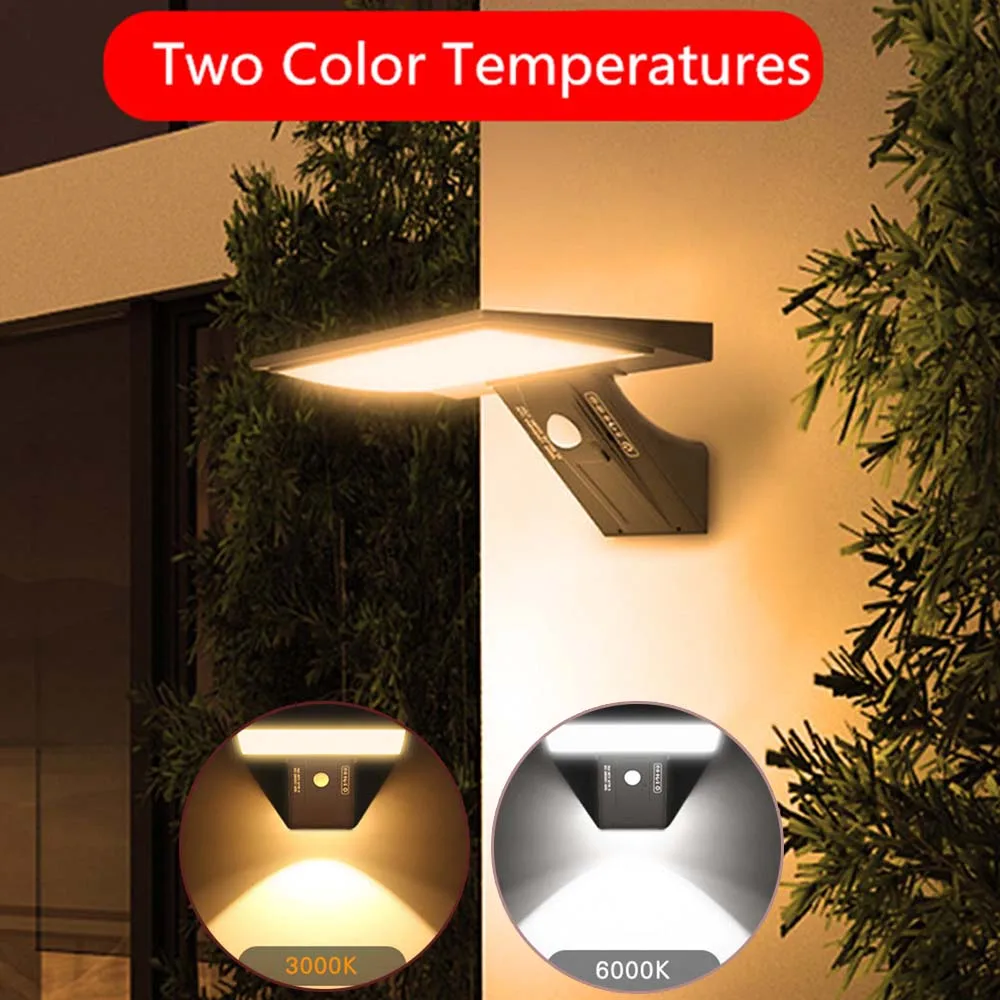 kf-S079cfac7f0934266a418e029dc959111G Solar Outdoor Lamps Garden Wall Motion Sensor Street Lawn Light IP 65 Waterproof Warm White Courtyard Solar Power Spotlighting - Imagine 1