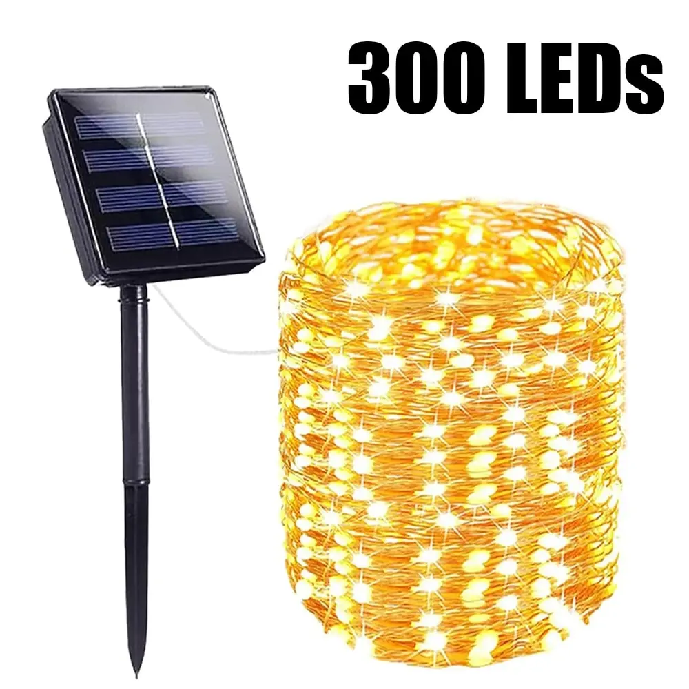kf-S0bf61db8c46e41d88d3560adc36b1fedq Solar String Lights Outdoor Waterproof Solar Fairy Lights 8 Modes Solar Christmas Lights for Garden Patio Wedding Decorations - Imagine 1