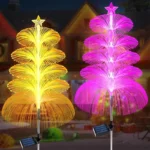 Solar Garden Light în aer liber Colorful Color-changing Jellyfish lumini în aer liber peisaj lampă de gradina lămpi decorative pământ Plug