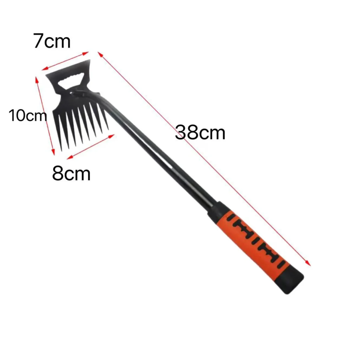 Metal Weed Cleaning Shovel 2 In 1 Garden Rake Stainless Steel 5/6/8/11 Teeth Dual Headed Weeding Tool For Gardening Weeding Tool - Imagine 6
