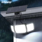 2025 1200LM Outdoor Solar Lights Motion Sensor Solar Waterproof Security Wall Lighting Garden Wall Courtyard Path Yard Lighting