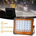 Solar Rechargeable Camping FloodLight LED Dimmable Cold light Floodlight Portable Outdoor Garden Emergency Night Market Lighting