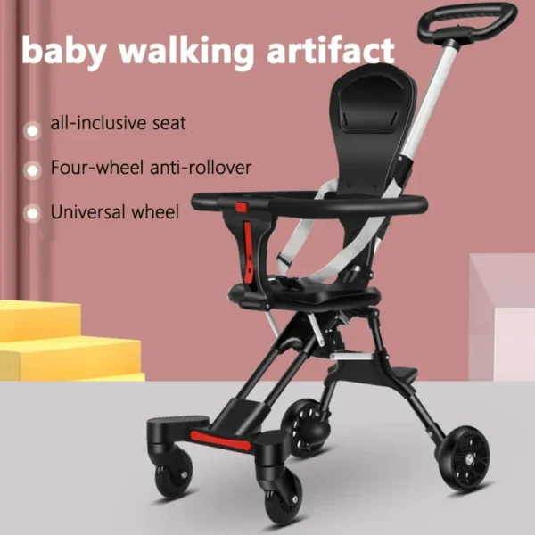 Children Walking Baby Stroller Infant Travel Carriage Cos Four Wheels Stroller Kid Foldable Trolley Baby Lightweight Stroller