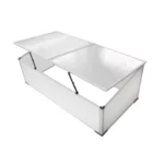 Cold greenhouse with 2 lids 110x55x41 cm Plant flower vegetable garden planting outdoor frost protection 108 x 41 x 110 cm