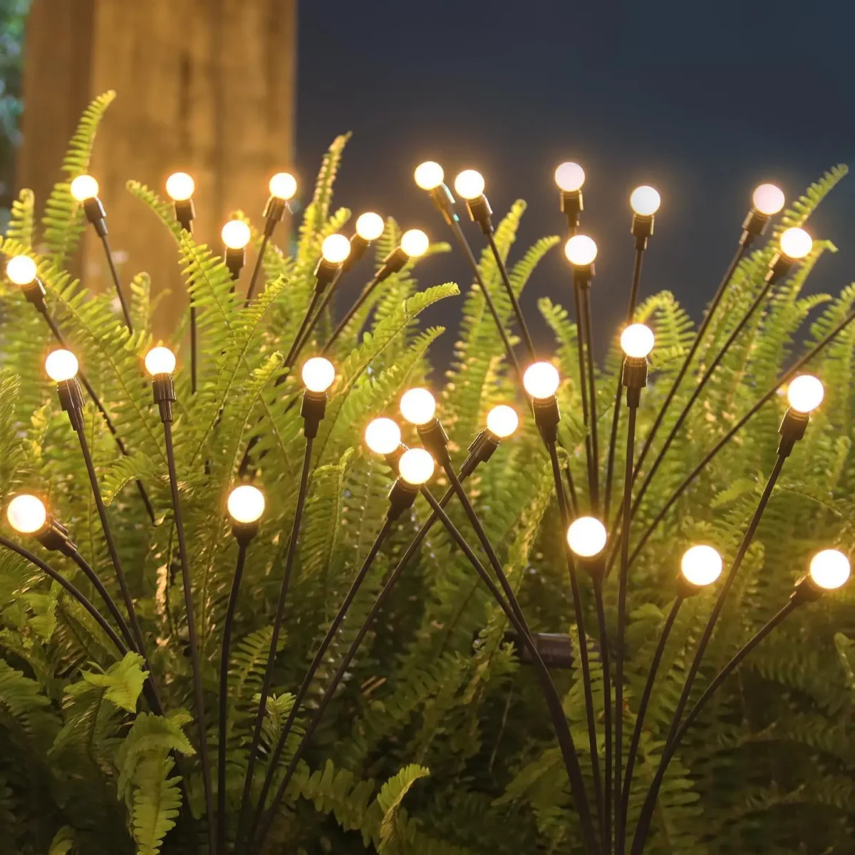 6/8/10 LED Solar Powered Garden Lights Firefly Lights Outdoor Waterproof Vibrant Swaying Lights for Patio Pathway Decoration - Imagine 1