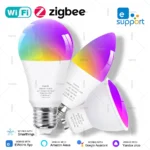 Ewelink GU10 E14 E27 Zigbee Led Bulb WiFi Smart Led Lamp RGB C+W Dimmable Led Light Bulbs Support Alexa Google Home Yandex Alice