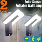 Foldable LED 120° Solar Light Outdoor Wall Lamp Waterproof Spotlights Lamp Motion Sensor Solar 3 Modes Street Light Garden Decor