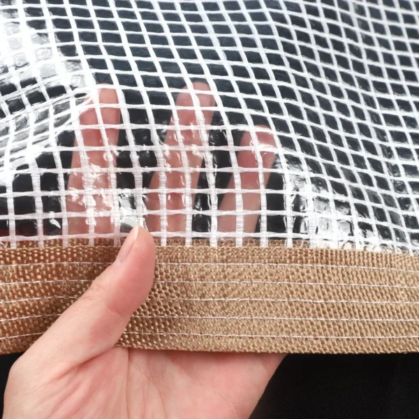 Thickness 0.3mm Mesh Tarpaulin Transparent Rainproof Cloth Garden Succulent Plants Keep Warm Cover Outdoor Pergola Tarp Curtain