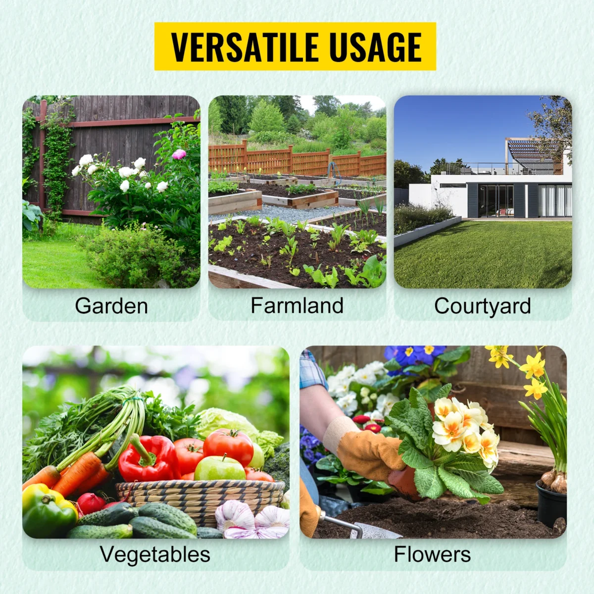 VEVOR Walk-in Tunnel Greenhouse Cadru galvanizat și capac impermeabil 15x7x7/10x7x7/20x10x7/12x7x7 ft Sere și rame frigorifice - Imagine 2