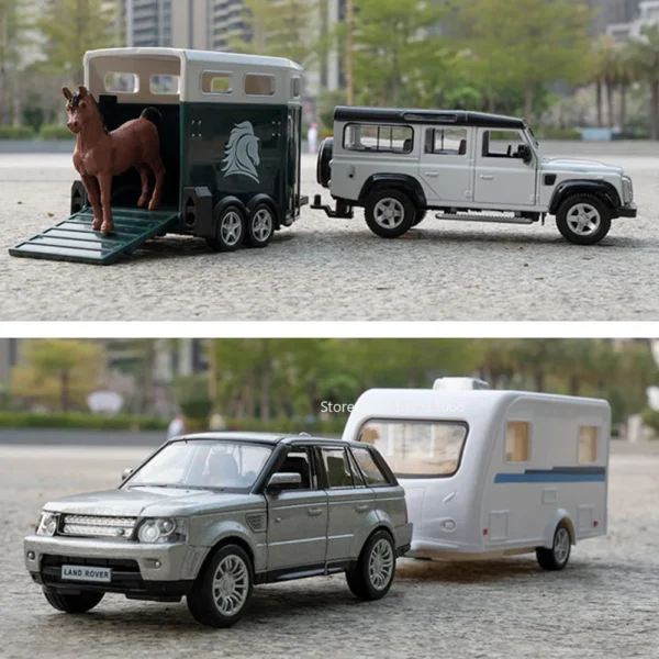 1:36 Alloy Jeep Wrangler Ford F150 Caravan Models Cars Toys Range Rover Touring Car Doors Opened Off-road Vehicles Kids Gifts