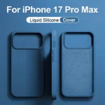 Original Liquid Silicone Shockproof Case for APPLE iPhone 11 12 13 14 15 16 17 Pro Max Cases for iPhone 17 Air Phone Back Cover