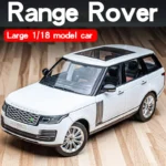 Large 1:18 Land Rover Range Rover Suv Off-road Vehicle Alloy Model Car Diecast Static Collection Sound & Light Gifts For Kids