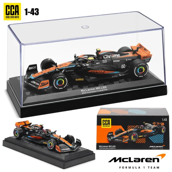 CCA MSZ 1:43 McLaren F1 Team 2023 MCL60 4# Lando Norris 81# Oscar Piastri alloy car model toy series collection gift