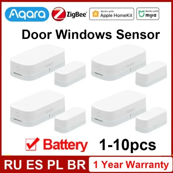 Aqara Door Window Sensor Zigbee Wireless Connection Smart Mini door sensor Work With Xiaomi Mijia Gateway Mijia Home HomeKit APP