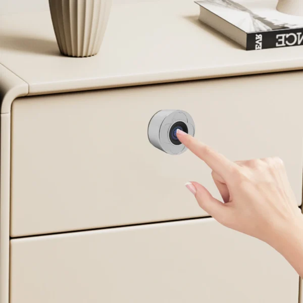 33mm Fingerprint Lock,Smart Fingerprint Lock with USB Charging Interface,Fingerprint Lock for Drawer& Cabinet