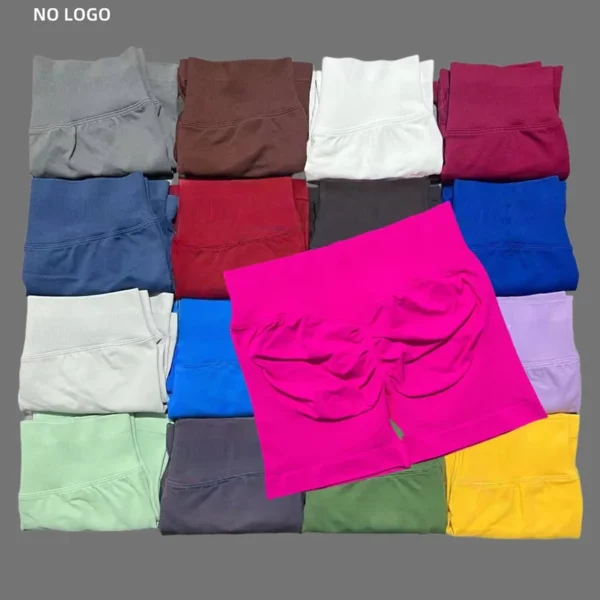 HISTELLO Impact Shorts 4.5" Women Fitness Sports Biker Shorts Low Waist Gym Short Workout Scrunch Butt Yoga Seamless Leggings