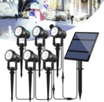 1/2/4/6 LEDS Solar Spotlight Outdoor Garden Wall Lamp for Tree Street Decor IP65 Waterproof LED Landscape Countyard Solar Light