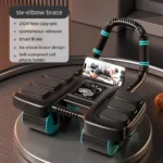 Abdominal Wheel Exerciser Six Elbow Design Slider Abdominal Workout Wheel Automatic Rebound Antislip Home Gym Fitness Equipment