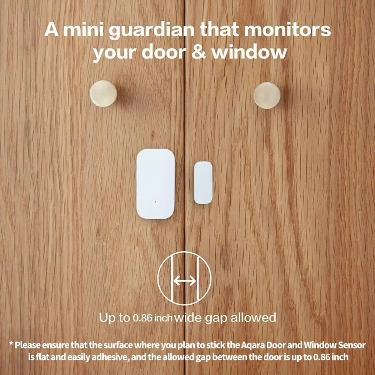 Aqara Door Window Sensor Zigbee Wireless Connection Smart Mini door sensor Home Assistant for Mijia Gateway Home HomeKit APP - Imagine 5