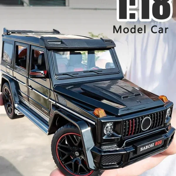 New 1:18 Benz G800 Alloy Car Model Simulation Sound And Light Pull Back Toy Car Off-Road Suv Toy Boy Collection Decoration Gift