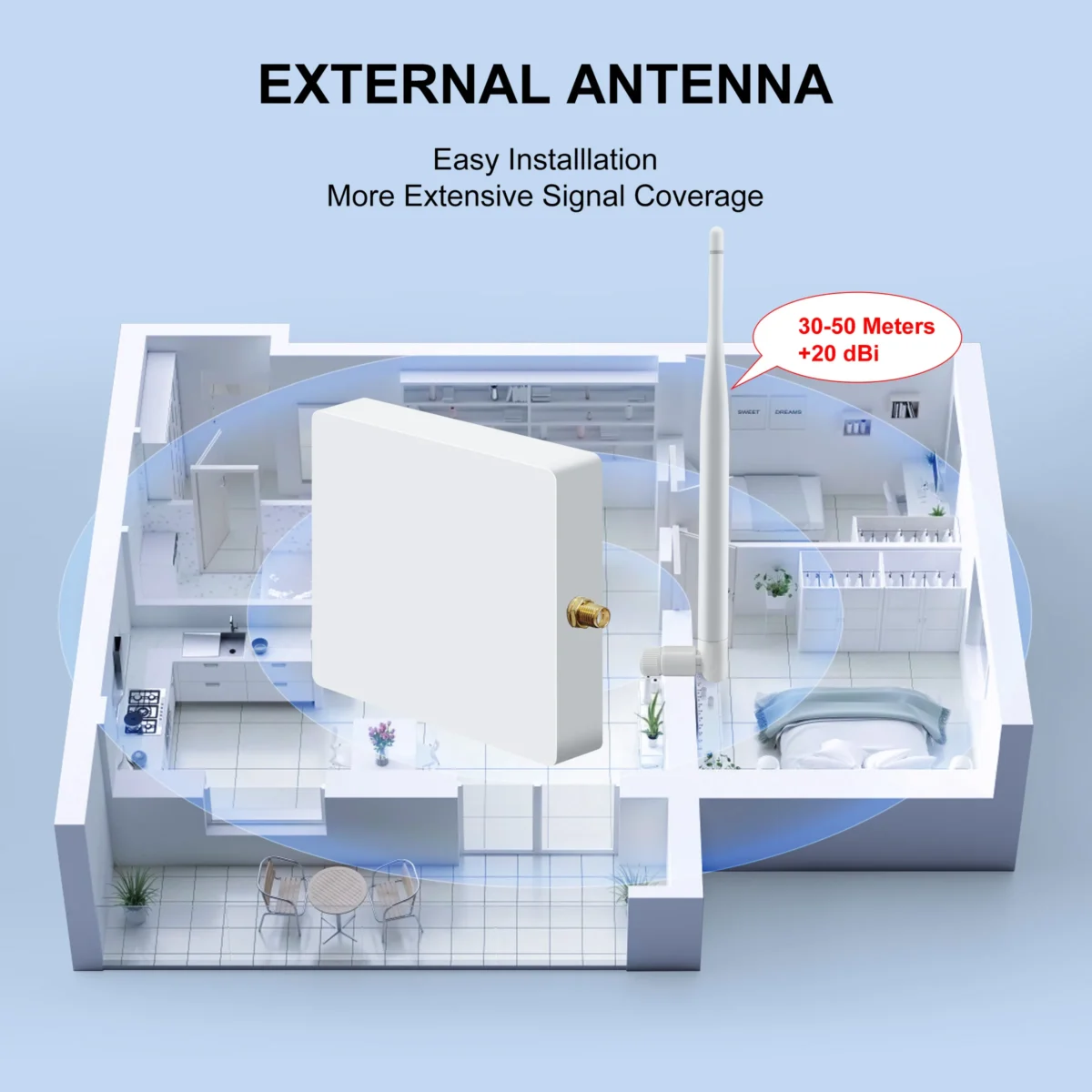 GIRIER Tuya ZigBee Gateway Hub with Antenna Smart Gateway Bridge Wired Mesh Hub for Home Automation Works with Alexa Hey Google - Imagine 2
