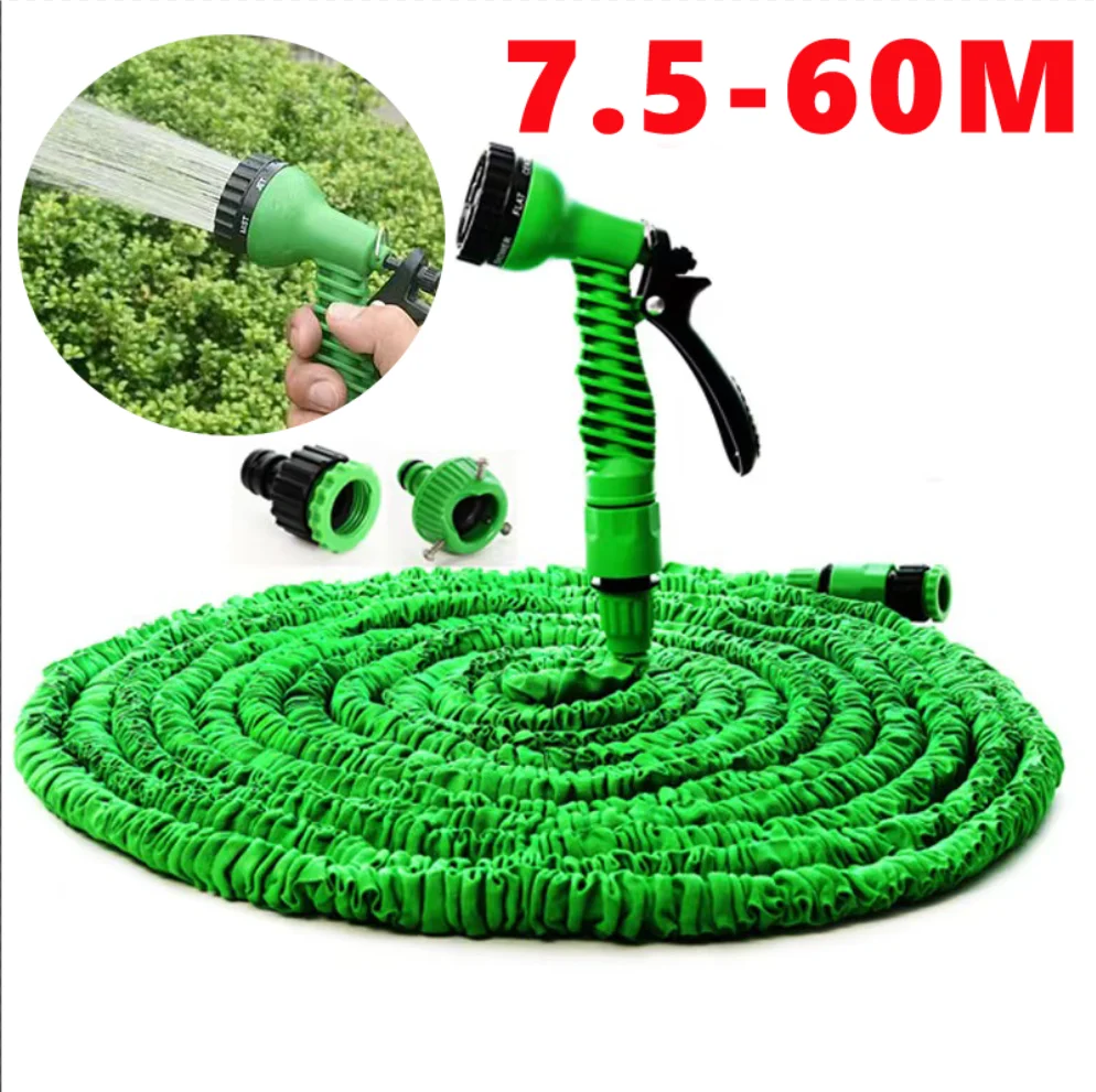 kf-Sb059385542a74482b01312bde6a9f036F 25FT-200FT Expandable Magic Hose Lightweight Design Durable Materials 7 Water Spraying Functions Gun Home Garden Watering Tools - Imagine 1