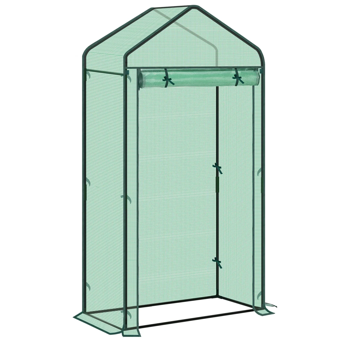 Foil Greenhouse Tomato Garden House Cold Frame Vegetable Winter Tent for Plants Farming Outdoors 100x150x190cm - Imagine 2