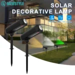 Outdoor Solar Spotlights IP65 Waterproof Adjustable Solar Landscape Spotlights 2 Modes Solar Uplights for Trees Garden Pathway