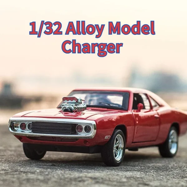 1/32 Scale Charger Metal Car Model Toys Alloy Diecast Vehicle Models High Simulation Toys With Pull Back Car Toys Gifts For Boys