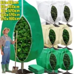 Multi-size Winter Plant Protection Bag Non-woven Shrub Against Cold Covers Pouch Garden Plant Tree Frost Bag with Drawstring Zip