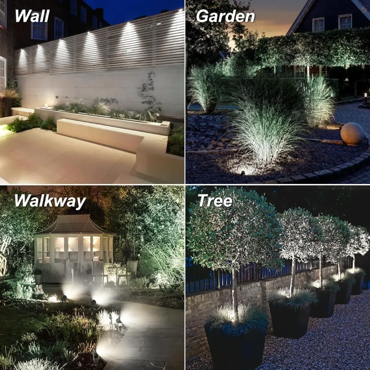 1/2/4/6 LEDS Solar Spotlight Outdoor Garden Wall Lamp for Tree Street Decor IP65 Waterproof LED Landscape Countyard Solar Light - Imagine 4