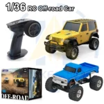 1/36 RC Crawler Car 4WD Mini Radio Control Off-road Vehicles Light System RC Car Remote Control RTR Hobby Model Gift