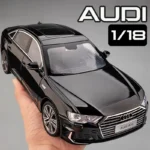 1:18 AUDI A6L Large Alloy Metal Diecast Car Model Sound & Light Collect Ornaments Decorate Gift For Boyfriend Present Birthday