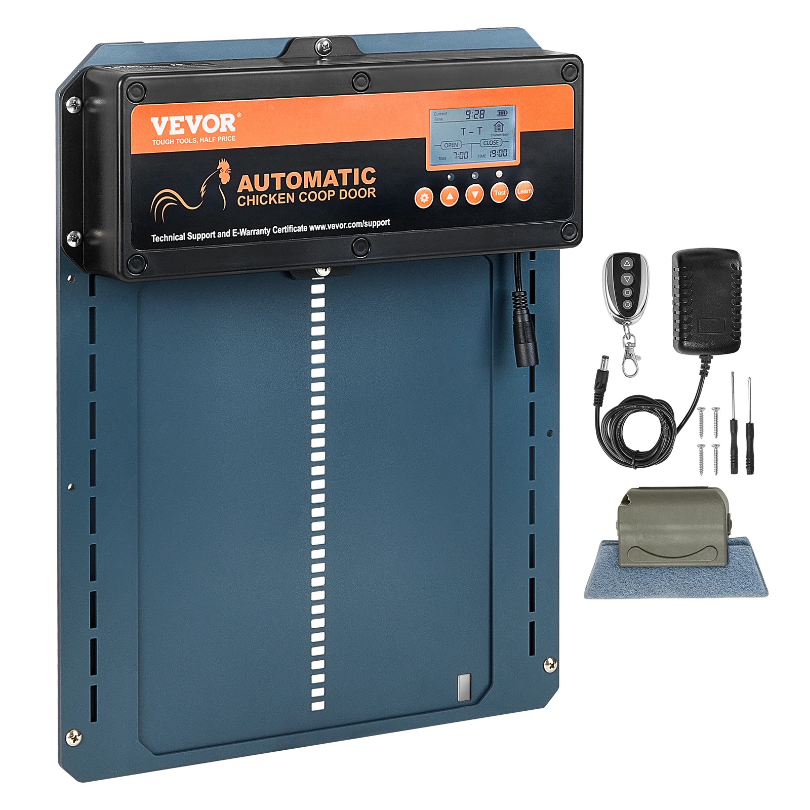 kf-Se31ec0b1640a4e15ba9838111c053ff4j SucceBuy Automatic Chicken Coop Door with Light Sensing Remote Control Auto Chicken Door Opener Chicken Supplies Battery Powered - Imagine 1