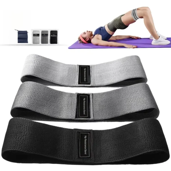 Fabric Resistance Hip Booty Bands Glute Thigh Elastic Workout Bands Squat Circle Stretch Fitness Strips Loops Yoga Gym Equipment
