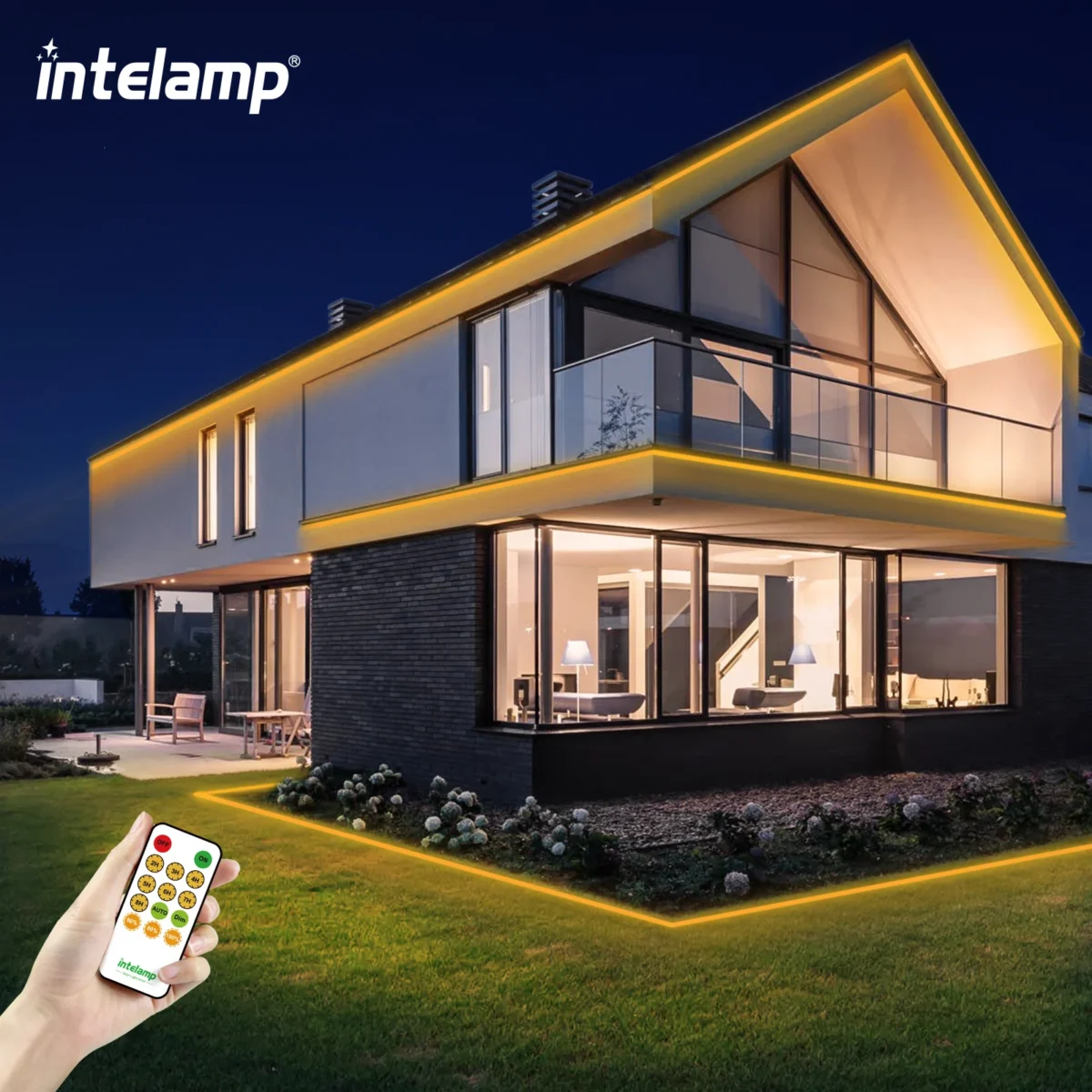IP67 Waterproof Solar COB Strip Light DC 24V 80LEDs/m 10M High Density Dimmable Adhensive Tape Outdoor Home Garden Yard Decor - Imagine 2