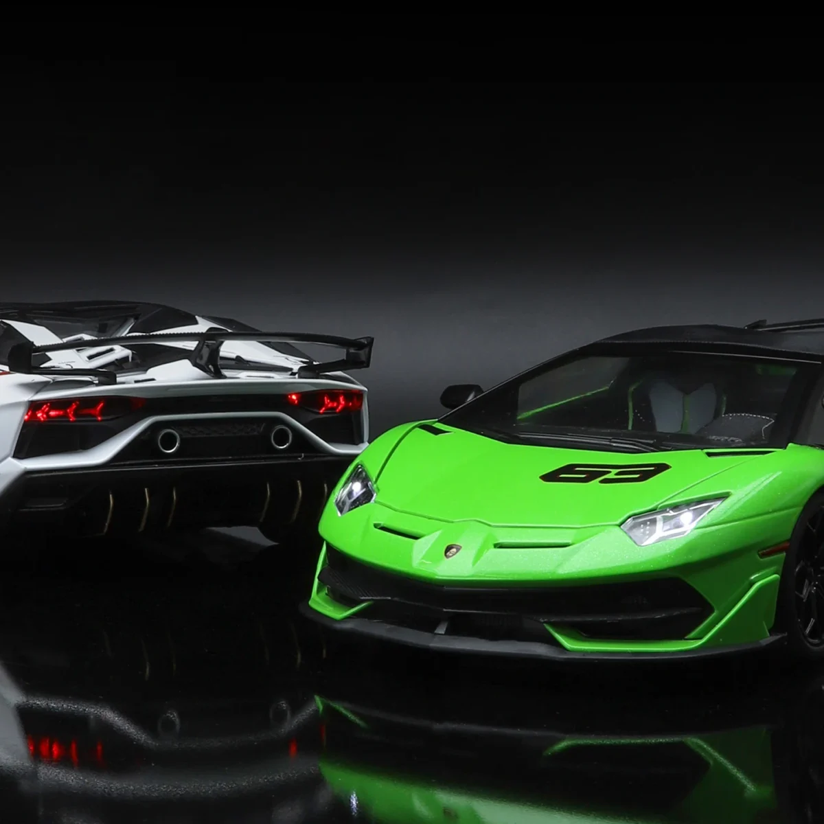 1:18 Aventador SVJ63 Removable Convertible Version Supercar Alloy Metal Diecast Model Car Simulation Decoration Ornaments Gifts - Imagine 6