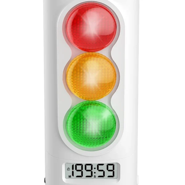 New Smart Traffic Light Visual Timer Audio Digital LCD Display for Kids Classroom Home Kitchen Game Countdown Timer Visual Timer