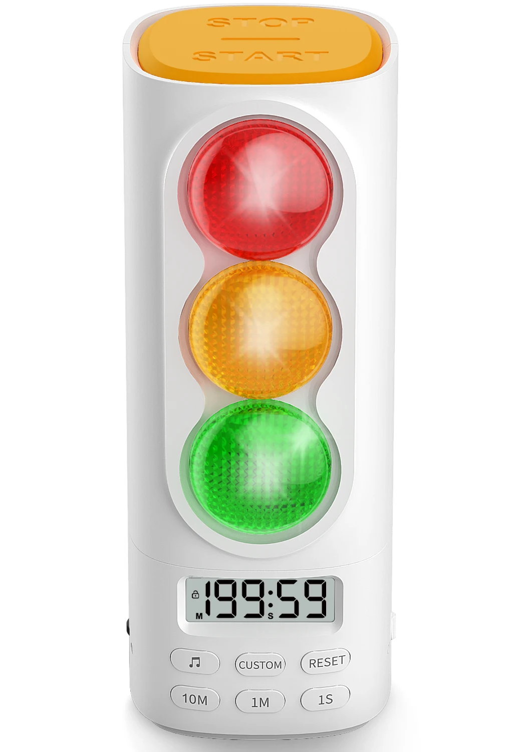 kf-S00efdbe12f414c25853309e542cca5a1U New Smart Traffic Light Visual Timer Audio Digital LCD Display for Kids Classroom Home Kitchen Game Countdown Timer Visual Timer - Imagine 1
