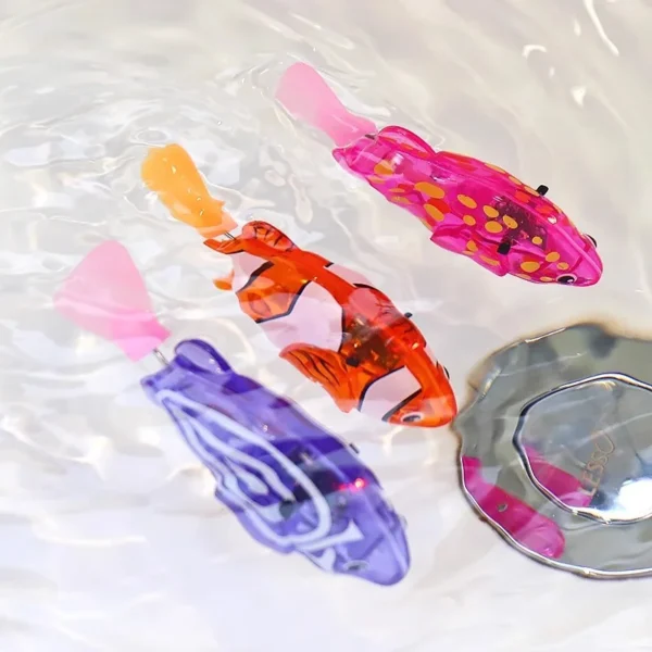 Children's Party Ectronic Fish Light Induction Shower Interactive Swimming Water Play Pet Simulation Fish Toys Holiday Gifts