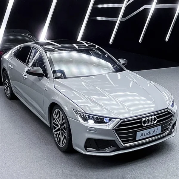 1:24 AUDI A7 Coupe Alloy Sports Car Model Diecasts Metal Vehicles Car Model Sound and Light Simulation Collection Kids Toy Gifts