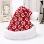 2025 New Snow Deer Knitted Woollen Christmas Hat 30*40cm Adult Children's Winter Hat Decoration Christmas Atmosphere Layout