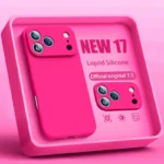 New 17 Series Official Silicone Soft Case for iPhone 17 Air 16 15 14 13 12 11 Pro Max Plus Solid Color Protect Shockproof Cover