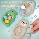 Baby Bath Toys Floating Animal Otter Hippo Seal Kid Bathroom Shower Basketball Hoop Game Children Swimming Pool Water Play Gift