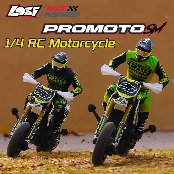Losi Promoto-SM FXR RTR 1/4 Simulated Electric RC Remote Control Motorcycle Model Car Adults Children's Toys LOS-2310 LOS-2272