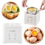 220V Smart Egg Cooker 300W Automatic Steamed Boil Breakfast Machine Electric Egg Boiler Egg Custard Steaming Cooker