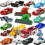 Disney Pixar Cars 2 3 Lightning Mcqueen The King Frank Race Div Fritter Miss Alloy Model Car 1:55 Vehicles Boy Toy For Children