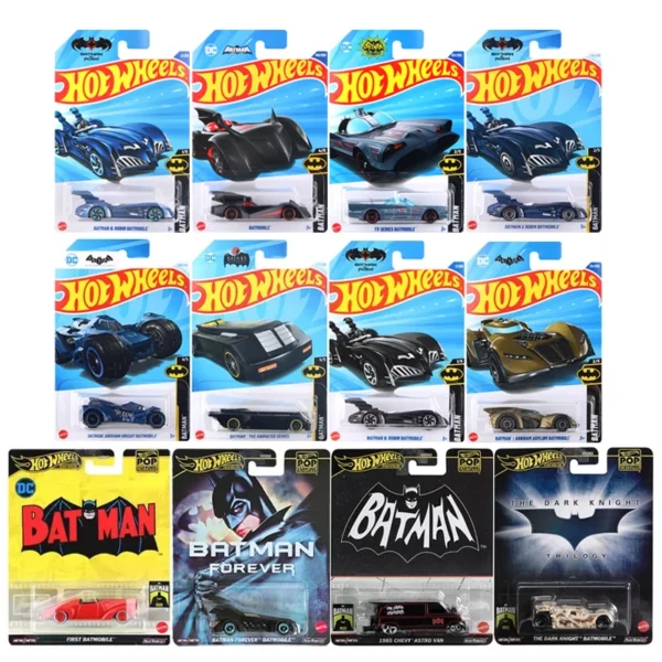Hot Wheels DC Batman The Animated Series Batman & Robin Batmobile The Dark Knight Chevy Astro Van 1/64 Diecast Model Car Toy